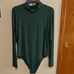 Green Rayon Blend Bodysuit